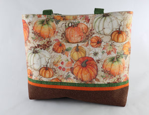 Fall Harvest Shoulder Bag Purse Thanksgiving Pumpkin handbag tote