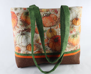 Fall Harvest Shoulder Bag Purse Thanksgiving Pumpkin handbag tote