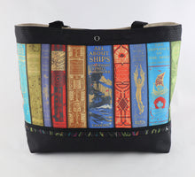 Load image into Gallery viewer, Vintage Library Shelf Books Librarian purse tote bag