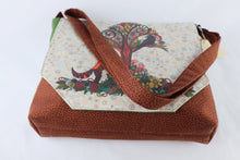 Load image into Gallery viewer, Fox and Crow Messenger Style Bag Forest Tree Crossbody Fall Garden Flowers purse tote