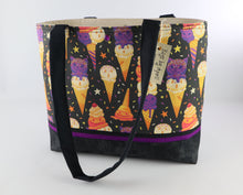 Load image into Gallery viewer, Spooky Ice Cream Shoulder Bag Purse Halloween Treats Handbag tote Bags by April