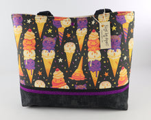 Load image into Gallery viewer, Spooky Ice Cream Shoulder Bag Purse Halloween Treats Handbag tote Bags by April