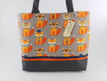 Load image into Gallery viewer, Fox Fabric Shoulder Bag Purse Quirky Novelty Handbag Tote